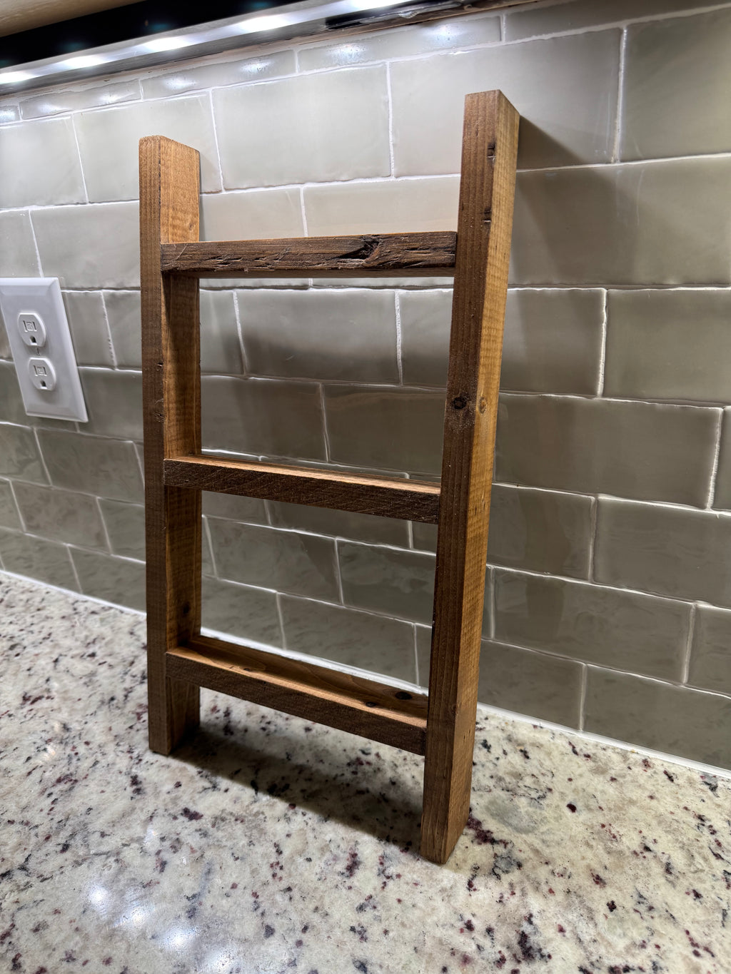 Rustic Dish Towel Ladders & Display Ladders